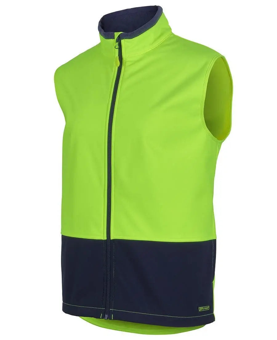 Jbs Hi-Vis water resist sofshell Vest 6HWV Jb's Wear
